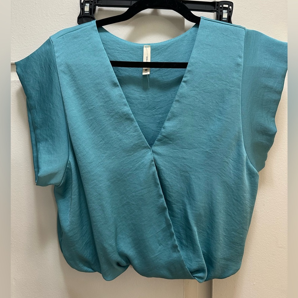 Tyche Teal Blouse